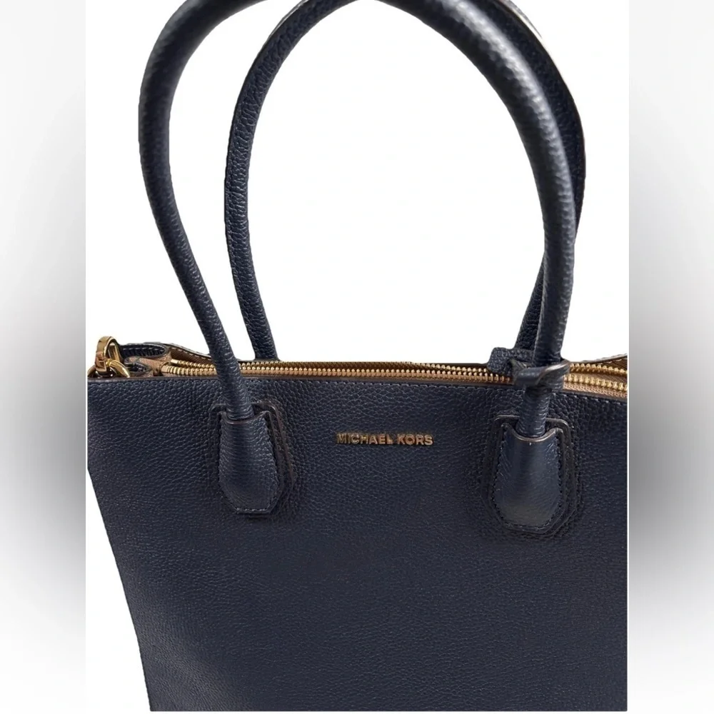 Michael Kors Blue Satchel Bag Structured Design - Picture 7 of 7